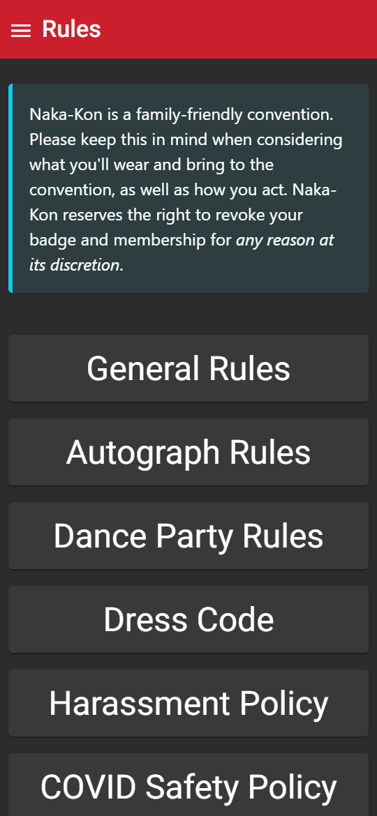 2022 App - Rules View